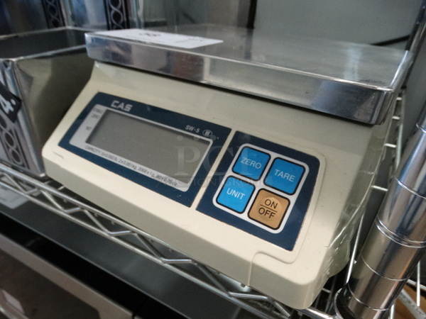 CAS Model SW-5 Countertop Food Portioning Scale. 115 Volts, 1 Phase. 9.5x11.5x5.5. Tested and Working! - Image 3 of 7