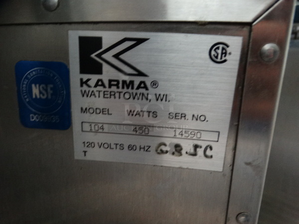 NICE! Karma Model 104 Stainless Steel Commercial Countertop Warmer. 120 Volts, 1 Phase. 8.5x8.5x10.5. Tested and Working! - Image 5 of 6
