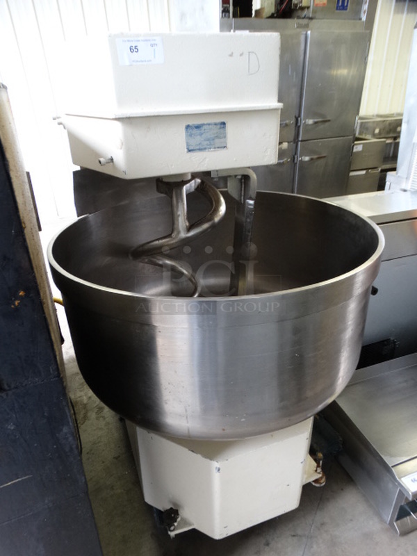 FANTASTIC! BMD Metal Commercial Floor Style Spiral Mixer w/ Mixing Bowl and Dough Hook Attachment. 37x55x61 - Image 6 of 9