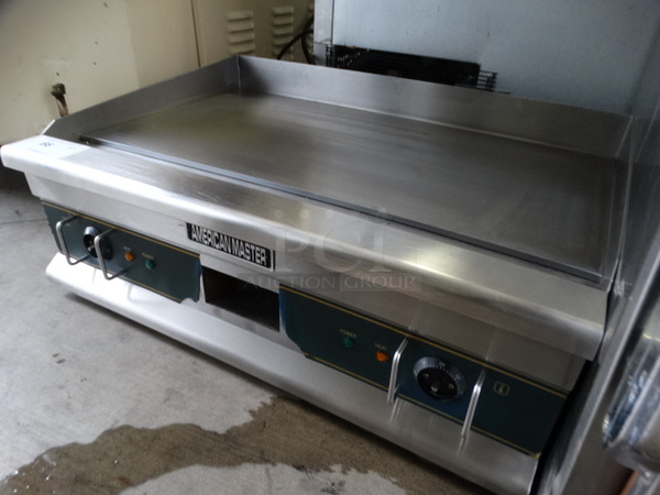 NICE! American Master Stainless Steel Commercial Countertop Electric Powered Flat Top Griddle. 29.5x20.5x12 - Image 2 of 8
