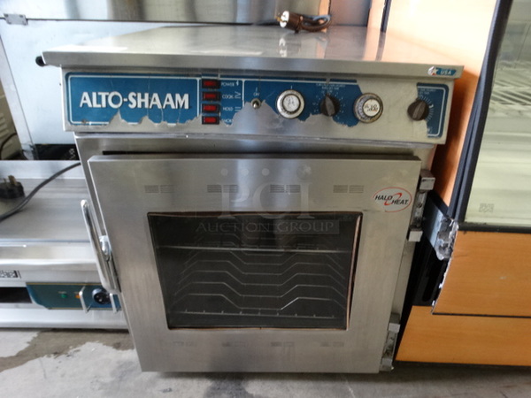 GREAT! Alto Shaam Model 767-SK Stainless Steel Commercial Cook N Hold Cabinet. 125 Volts, 1 Phase. 25.5x29.5x29.5. Cannot Test Due To Plug Style  - Image 1 of 10