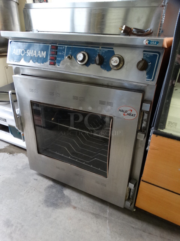 GREAT! Alto Shaam Model 767-SK Stainless Steel Commercial Cook N Hold Cabinet. 125 Volts, 1 Phase. 25.5x29.5x29.5. Cannot Test Due To Plug Style  - Image 2 of 10