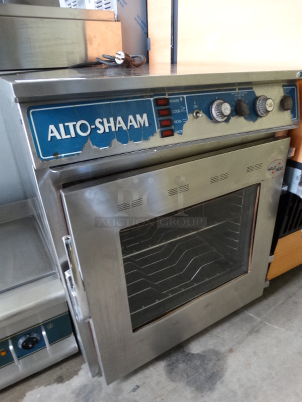 GREAT! Alto Shaam Model 767-SK Stainless Steel Commercial Cook N Hold Cabinet. 125 Volts, 1 Phase. 25.5x29.5x29.5. Cannot Test Due To Plug Style  - Image 3 of 10