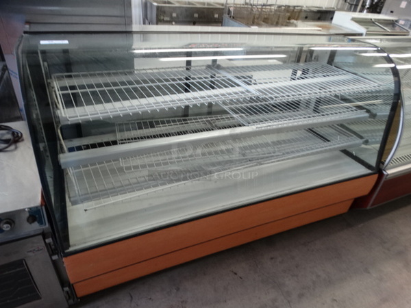 SWEET! Federal Commercial Floor Style Dry Display Case Merchandiser w/ Poly Coated Racks. 78x32x49