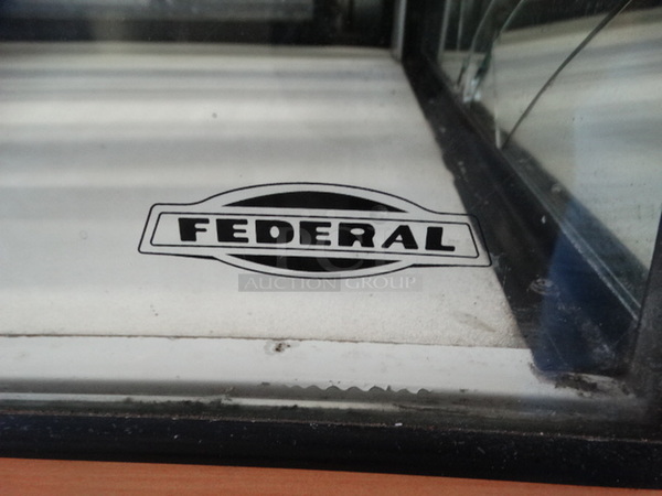 SWEET! Federal Commercial Floor Style Dry Display Case Merchandiser w/ Poly Coated Racks. 78x32x49 - Image 5 of 5