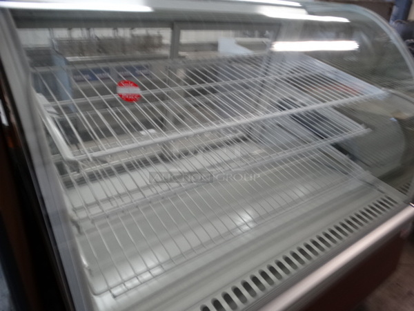 SWEET! Federal Model SN48 Commercial Floor Style Deli Display Case Merchandiser w/ Poly Coated Racks. 120 Volts, 1 Phase. 48x35x49. Tested and Powers On But Does Not Get Cold - Image 4 of 7