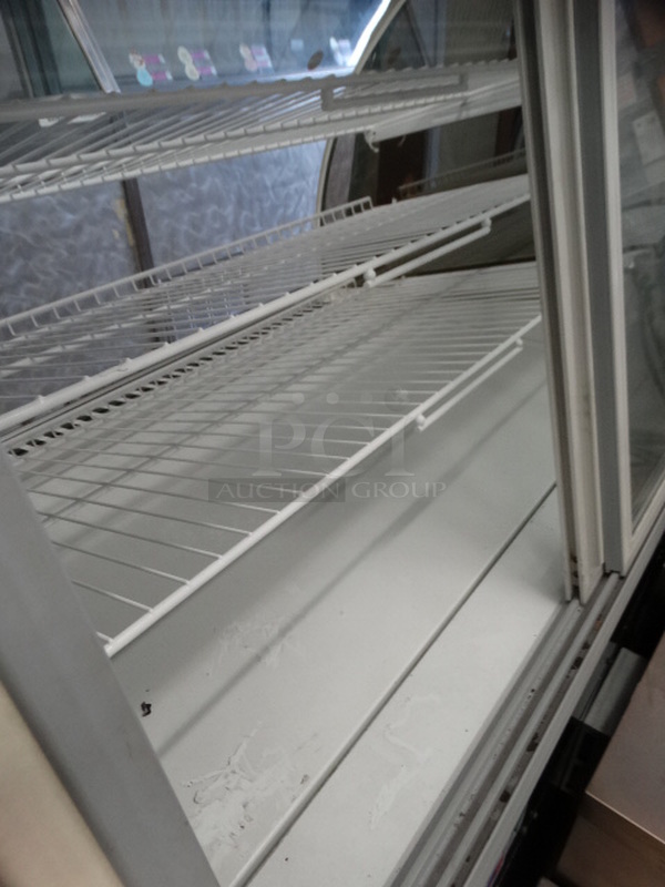SWEET! Federal Model SN48 Commercial Floor Style Deli Display Case Merchandiser w/ Poly Coated Racks. 120 Volts, 1 Phase. 48x35x49. Tested and Powers On But Does Not Get Cold - Image 6 of 7