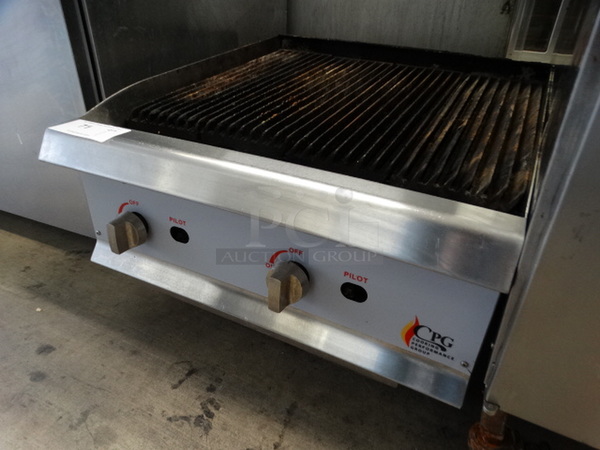 NICE! CPG Stainless Steel Commercial Countertop Gas Powered Charbroiler Grill. 24x27x16 - Image 7 of 7