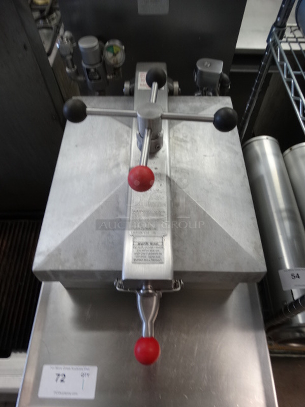 BEAUTIFUL! Henny Penny Model 600 Stainless Steel Commercial Gas Powered Pressure Fryer on Commercial Casters. 18x38x48 - Image 5 of 11
