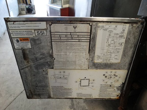 BEAUTIFUL! Henny Penny Model 600 Stainless Steel Commercial Gas Powered Pressure Fryer on Commercial Casters. 18x38x48 - Image 8 of 11