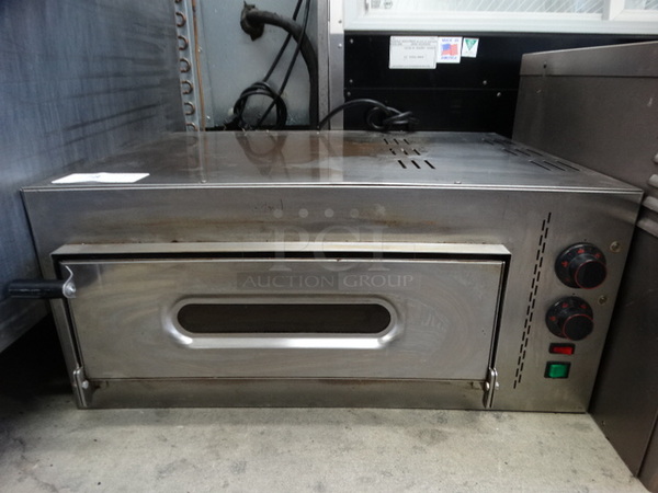 NICE! Stainless Steel Commercial Countertop Electric Powered Pizza Oven. 8.5x23x13