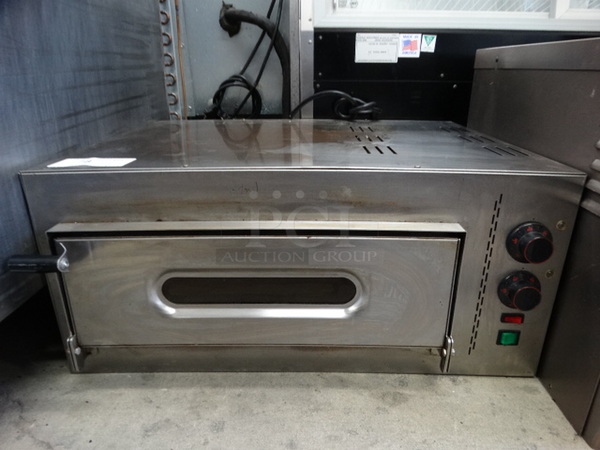 NICE! Stainless Steel Commercial Countertop Electric Powered Pizza Oven. 8.5x23x13 - Image 1 of 7