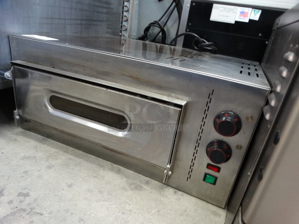 NICE! Stainless Steel Commercial Countertop Electric Powered Pizza Oven. 8.5x23x13 - Image 2 of 7