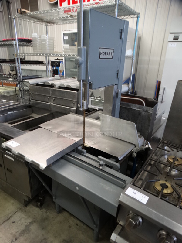 FANTASTIC! Hobart Metal Commercial Floor Style Meat Saw. 38x34x74 - Image 1 of 9