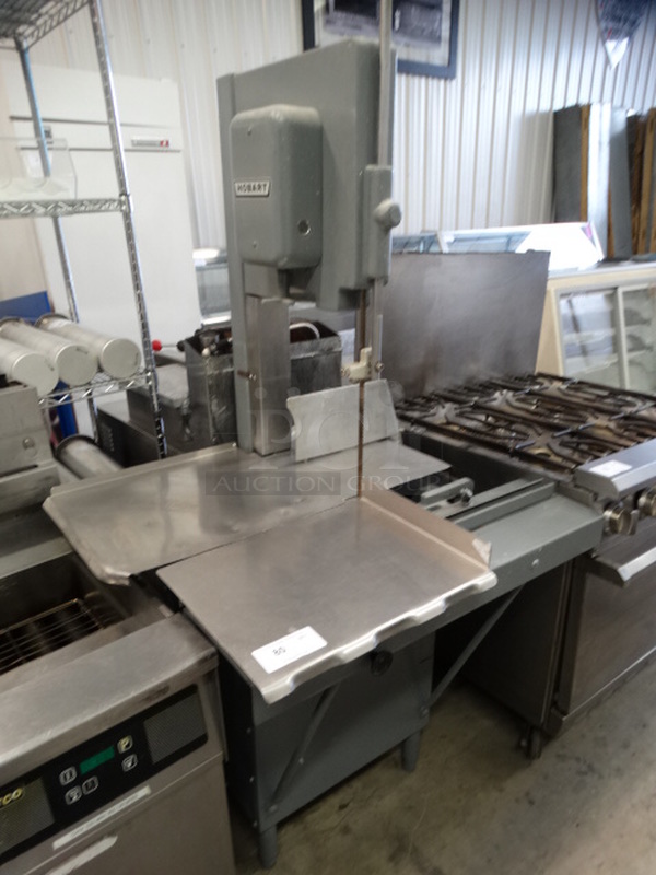 FANTASTIC! Hobart Metal Commercial Floor Style Meat Saw. 38x34x74 - Image 3 of 9