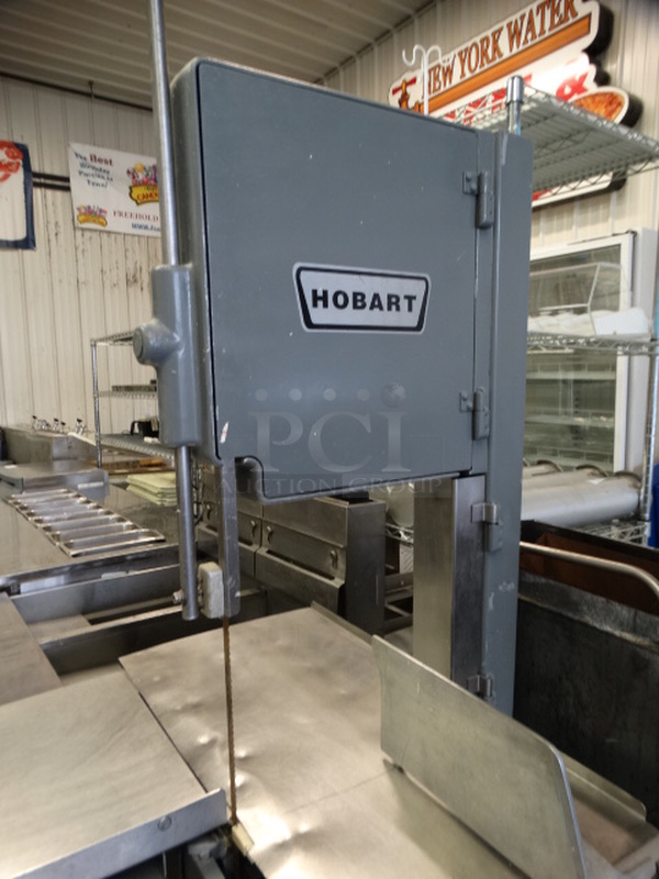 FANTASTIC! Hobart Metal Commercial Floor Style Meat Saw. 38x34x74 - Image 5 of 9