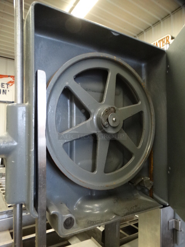 FANTASTIC! Hobart Metal Commercial Floor Style Meat Saw. 38x34x74 - Image 6 of 9
