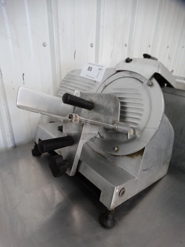 NICE! Globe Model GC9 Stainless Steel Commercial Countertop Meat Slicer w/ Blade Sharpener. 115 Volts, 1 Phase. 18x15x16. Tested and Working! - Image 2 of 7