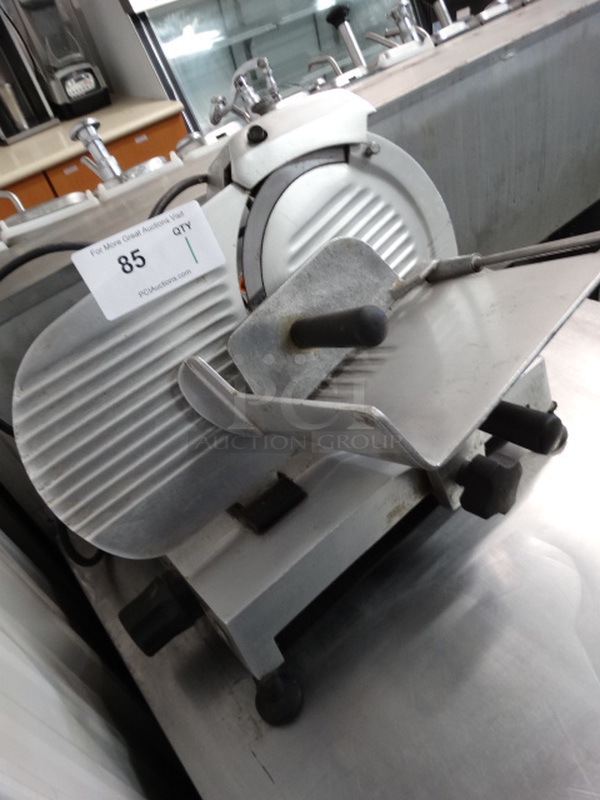 NICE! Globe Model GC9 Stainless Steel Commercial Countertop Meat Slicer w/ Blade Sharpener. 115 Volts, 1 Phase. 18x15x16. Tested and Working! - Image 4 of 7