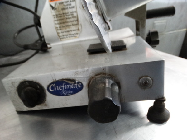 NICE! Globe Model GC9 Stainless Steel Commercial Countertop Meat Slicer w/ Blade Sharpener. 115 Volts, 1 Phase. 18x15x16. Tested and Working! - Image 6 of 7
