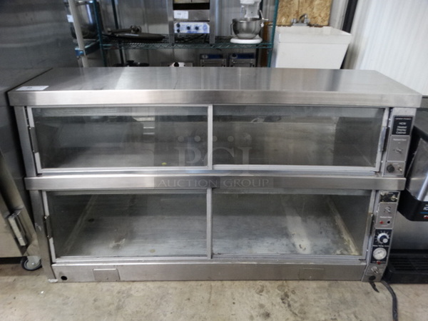 NICE! Henny Penny Model HCW Stainless Steel Commercial Countertop Heated Display Cabinet Merchandiser. 61x27x35. Cannot Test Due To Plug Style 