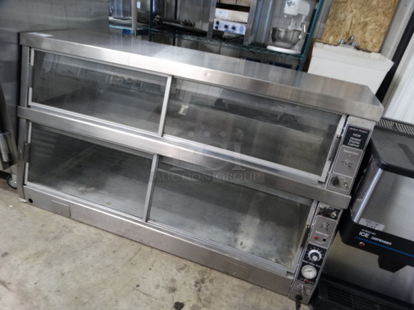 NICE! Henny Penny Model HCW Stainless Steel Commercial Countertop Heated Display Cabinet Merchandiser. 61x27x35. Cannot Test Due To Plug Style  - Image 2 of 5