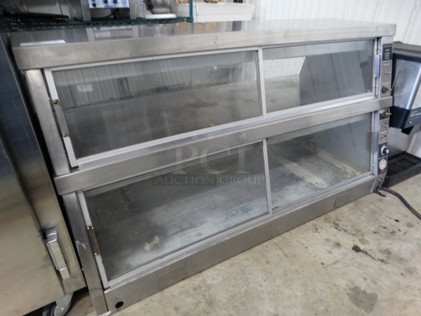 NICE! Henny Penny Model HCW Stainless Steel Commercial Countertop Heated Display Cabinet Merchandiser. 61x27x35. Cannot Test Due To Plug Style  - Image 3 of 5