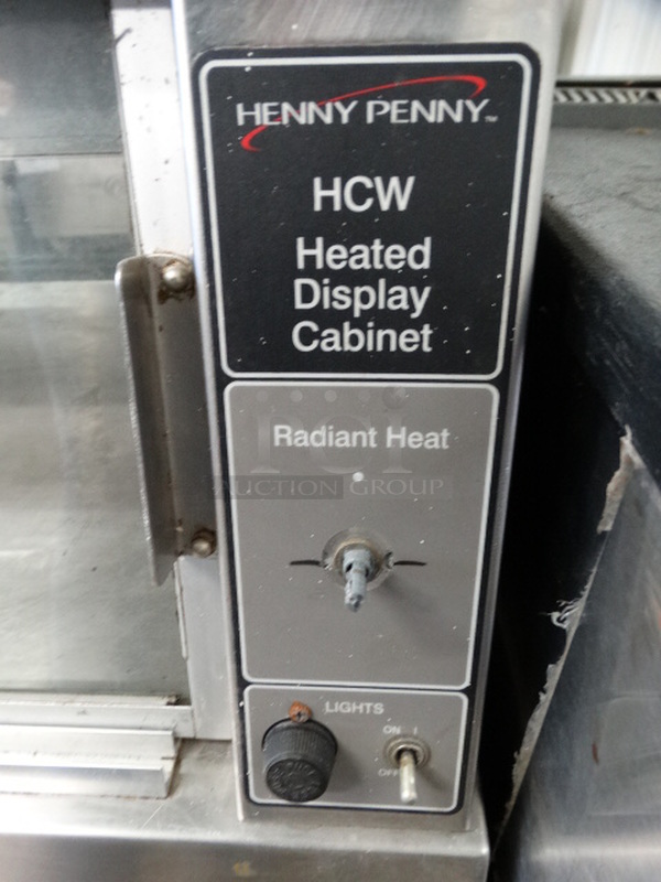 NICE! Henny Penny Model HCW Stainless Steel Commercial Countertop Heated Display Cabinet Merchandiser. 61x27x35. Cannot Test Due To Plug Style  - Image 4 of 5