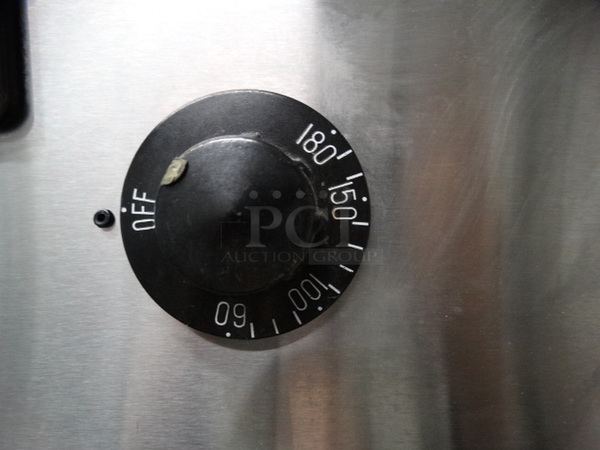 NICE! Continental Model DL1W-SS Stainless Steel Commercial Single Door Reach In Cooler on Commercial Casters. 115/208-230 Volts, 1 Phase. 26x34x83. Cannot Test - Unit Was Previously Hardwired - Image 6 of 8
