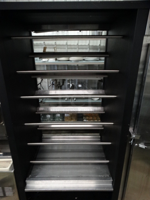 Metal Commercial Floor Style Bakery Bagel Display Unit on Commercial Casters. 38x35x76 - Image 4 of 5