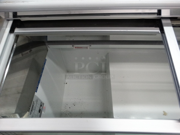 NICE! Hussmann Model LBN-4 Metal Commercial Floor Style Novelty Ice Cream Freezer Merchandiser w/ 2 Sliding Lids. 115 Volts, 1 Phase. 49x32x39. Tested and Working! - Image 5 of 7