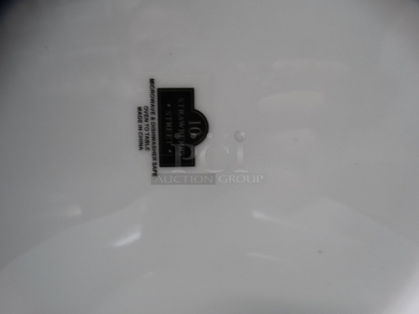 10 White Ceramic Plates. 10x10x1. 10 Times Your Bid! - Image 3 of 3