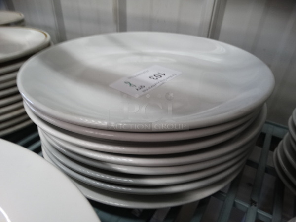 8 White Ceramic Plates. 12x12x2. 8 Times Your Bid! - Image 3 of 3