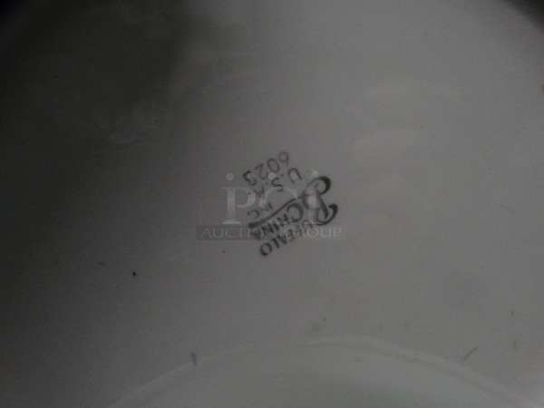 10 White Ceramic Plates w/ Gold Colored Line on Rim. 9.5x9.5x1. 10 Times Your Bid! - Image 3 of 3