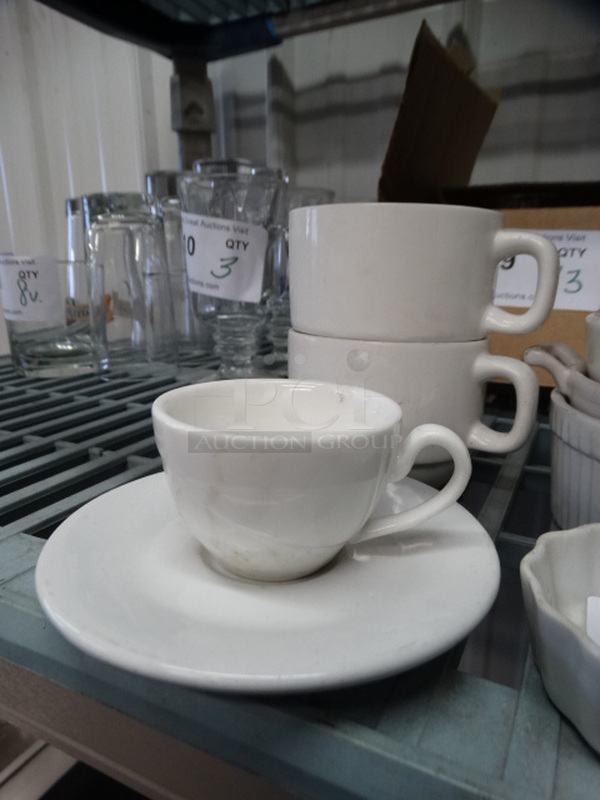 9 Various White Ceramic Dishes Including Mugs and Plate. 9 Times Your Bid! - Image 2 of 4