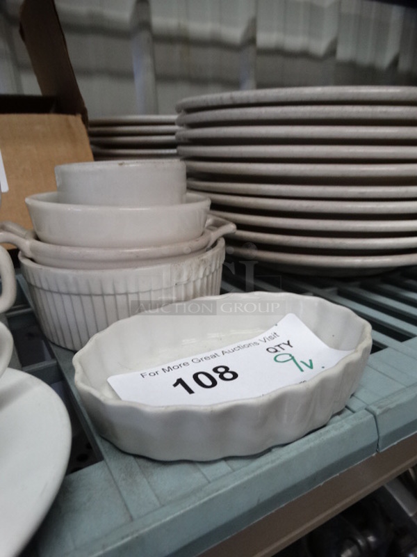 9 Various White Ceramic Dishes Including Mugs and Plate. 9 Times Your Bid! - Image 3 of 4