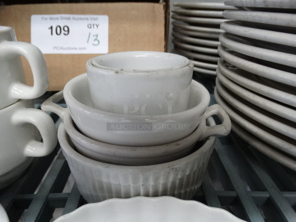 9 Various White Ceramic Dishes Including Mugs and Plate. 9 Times Your Bid! - Image 4 of 4