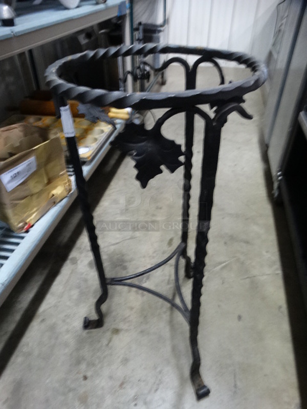 Black Metal Stand. 12x12x28.5 - Image 1 of 7