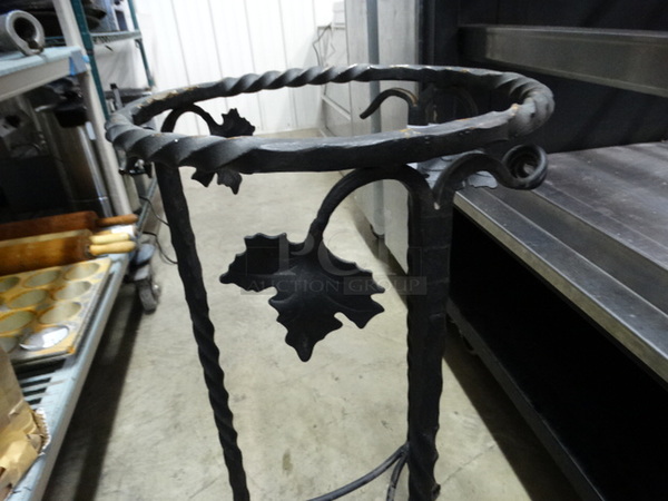 Black Metal Stand. 12x12x28.5 - Image 5 of 7
