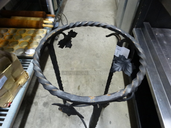 Black Metal Stand. 12x12x28.5 - Image 7 of 7