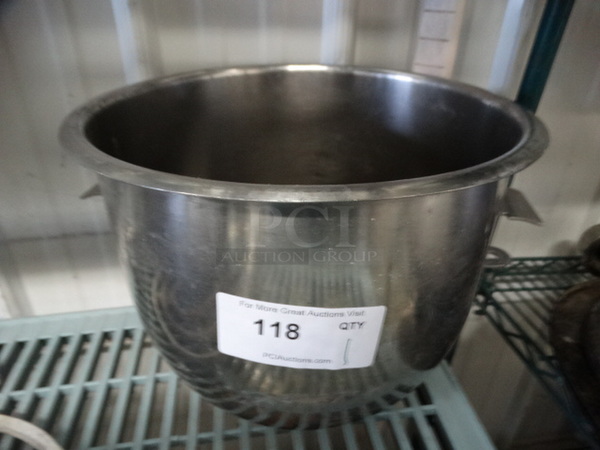 Stainless Steel Commercial Mixing Bowl. 16x14x12 - Image 1 of 5