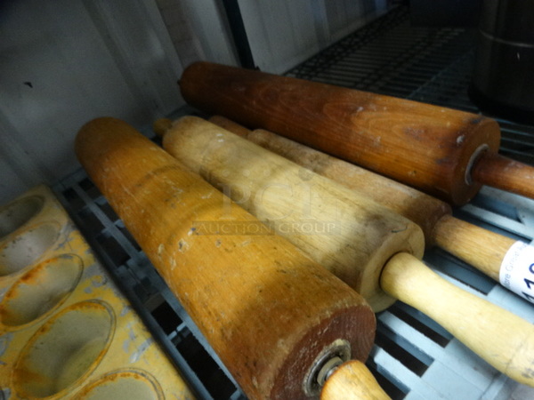 ALL ONE MONEY! Lot of 4 Rolling Pins! Includes 27" - Image 3 of 3