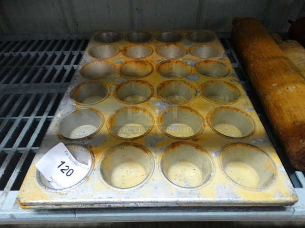 2 Metal 24 Cup Muffin Pans. 14x20.5x2. 2 Times Your Bid! - Image 1 of 4