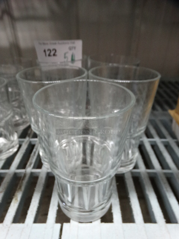 5 Beverage Glasses. 3.5x3.5x5.5. 5 Times Your Bid!