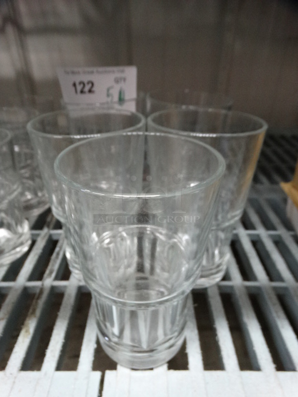 5 Beverage Glasses. 3.5x3.5x5.5. 5 Times Your Bid! - Image 1 of 4