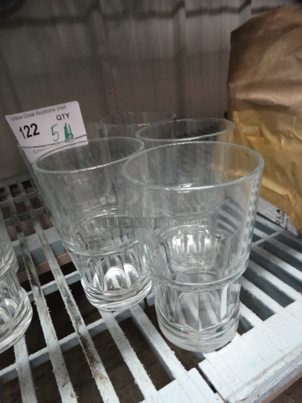 5 Beverage Glasses. 3.5x3.5x5.5. 5 Times Your Bid! - Image 3 of 4