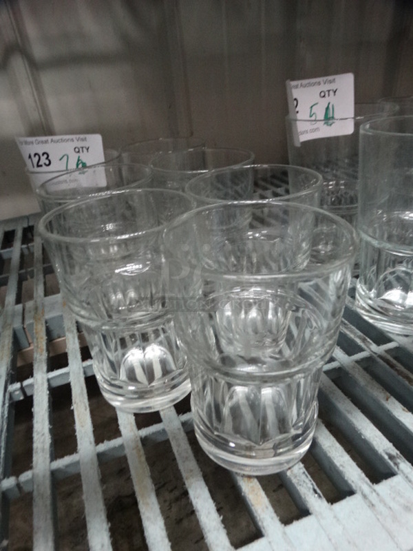 7 Beverage Glasses. 3.5x3.5x4.5. 7 Times Your Bid! - Image 3 of 3