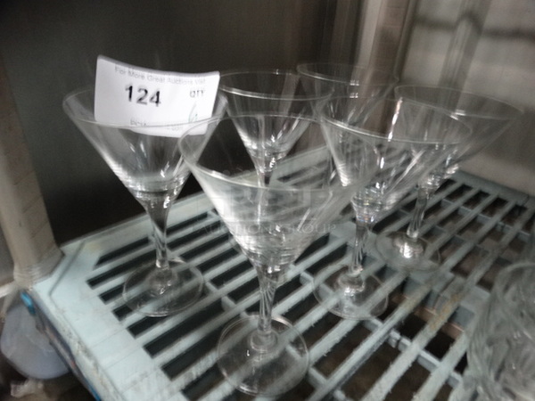 6 Martini Glasses. 4.25x4.25x7. 6 Times Your Bid! - Image 2 of 4