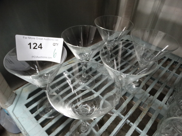 6 Martini Glasses. 4.25x4.25x7. 6 Times Your Bid! - Image 3 of 4