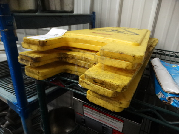 3 Yellow Poly Wet Floor Caution Signs. 11x1x26. 3 Times Your Bid! - Image 3 of 3